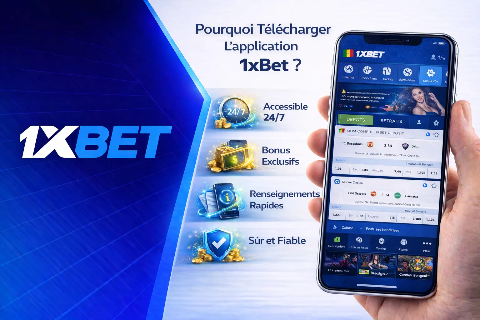 Pourquoi Télécharger L'application 1xBet?