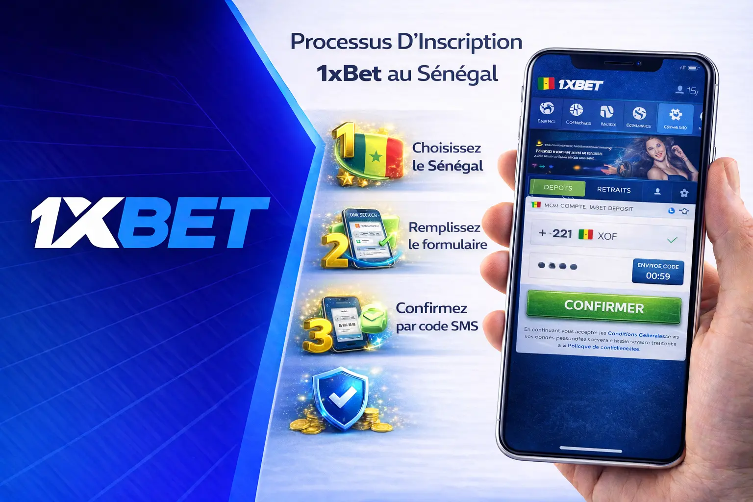 1xBet Inscription Au Sénégal Accès Au Casino En Ligne Et Aux Paris