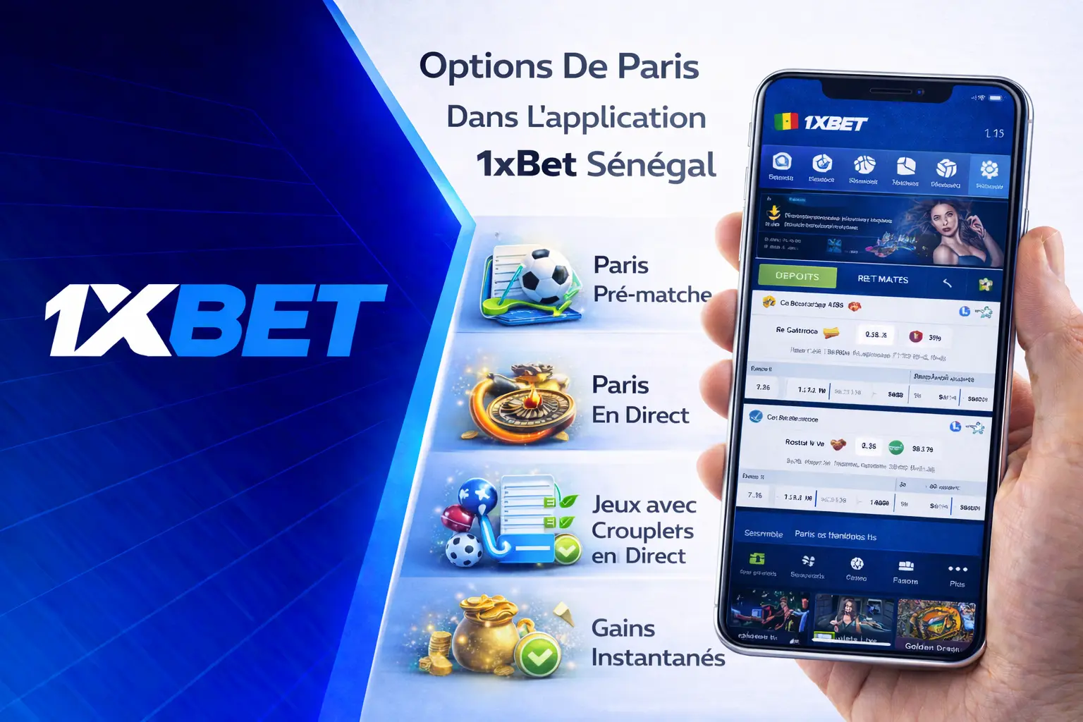 Jeux Et Paris En Direct En Mode Live Sur La Plateforme 1xBet